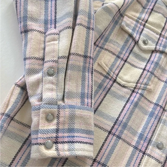 J. Crew Relaxed Fit Flannel Shacket - Picture 6 of 7